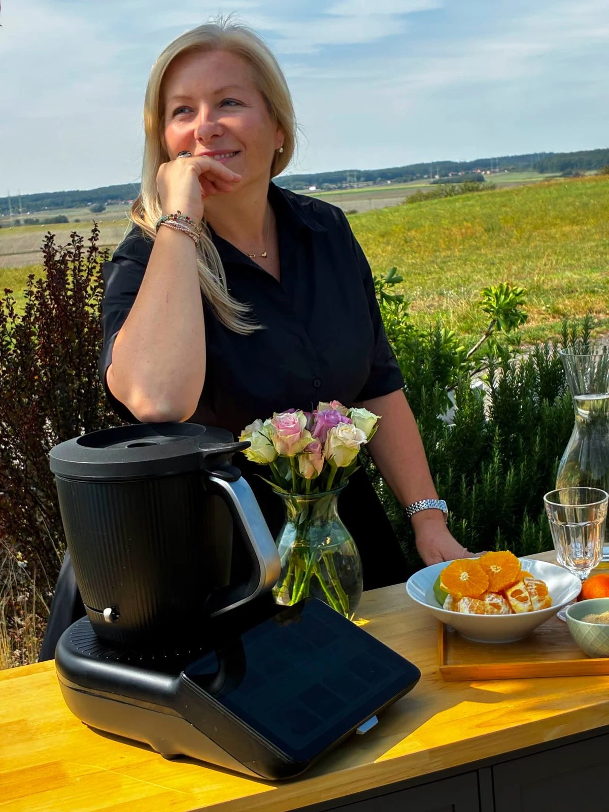 Kateřina Boháčová s Thermomixem