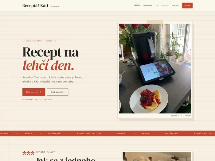 Náhled varianty 08 — Kuchařský deník